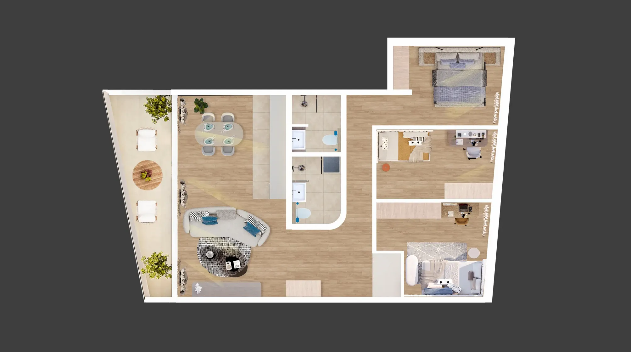 rijeka, kantrida, luksuzan četverosoban stan nkp 102 m2 u novogradnji - slika 6