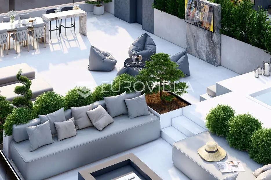 čiovo, okrug gornji, dvosoban penthouse s krovnom terasom i dva parkirna mjesta - slika 6