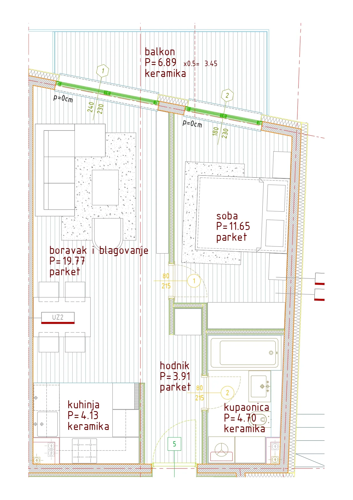 istra, poreč, jednosoban stan na 1. katu moderne novogradnje 50 m² - slika 15