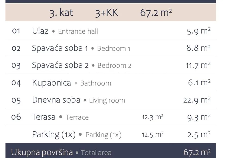 istra, premantura, luksuzni i komforni trosobni stan 2. kat, 67 m², 500 od mora - slika 10