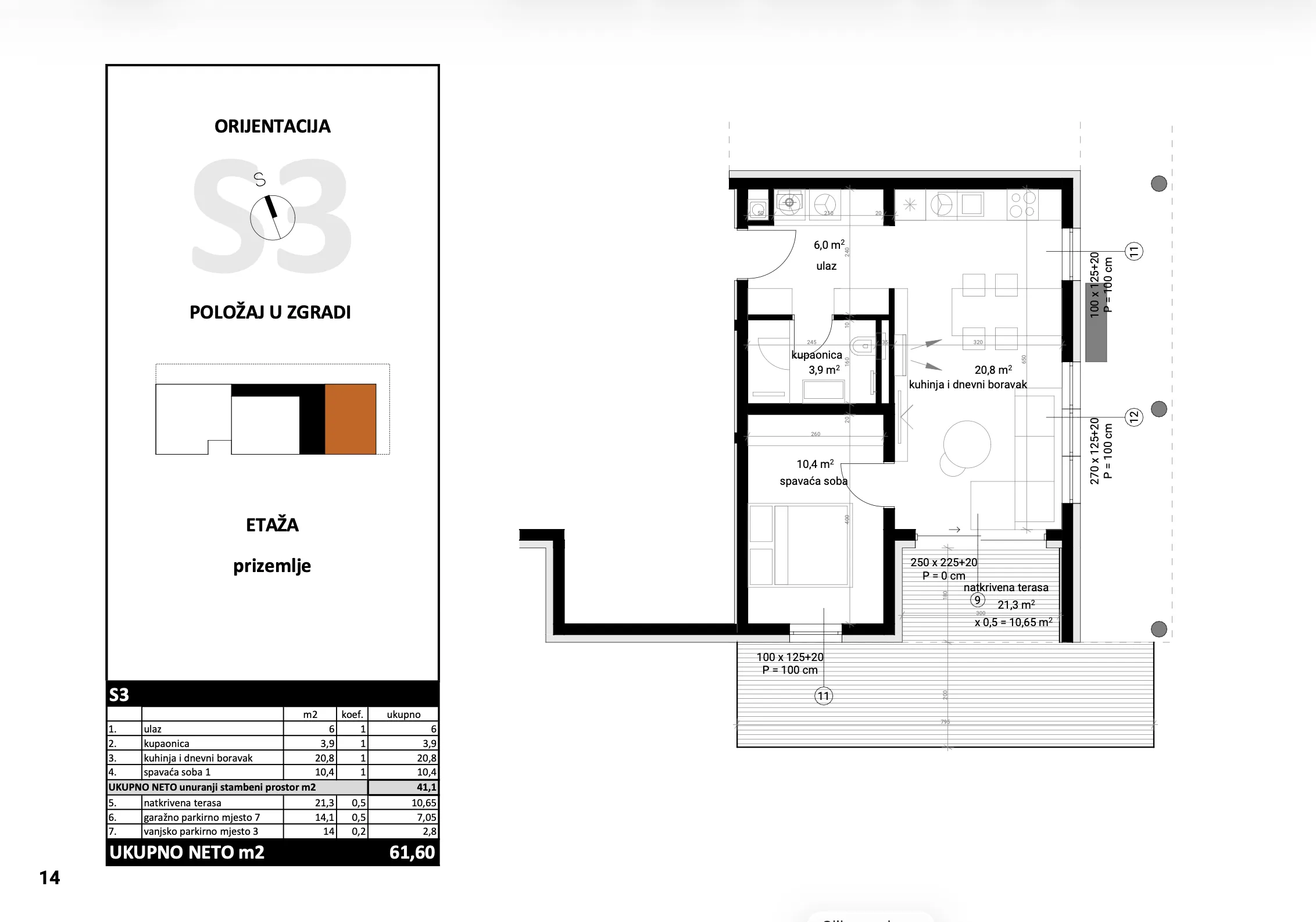 samobor, samoborski vrtovi prekrasan dvosoban stan 41,40 m² sa parkirnim i garažnim mjestom - slika 5