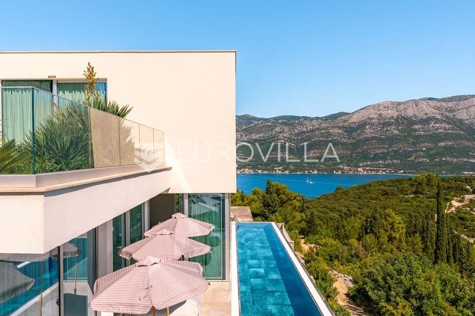 Korčula, luksuzna obiteljska vila s otvorenim pogledom na more