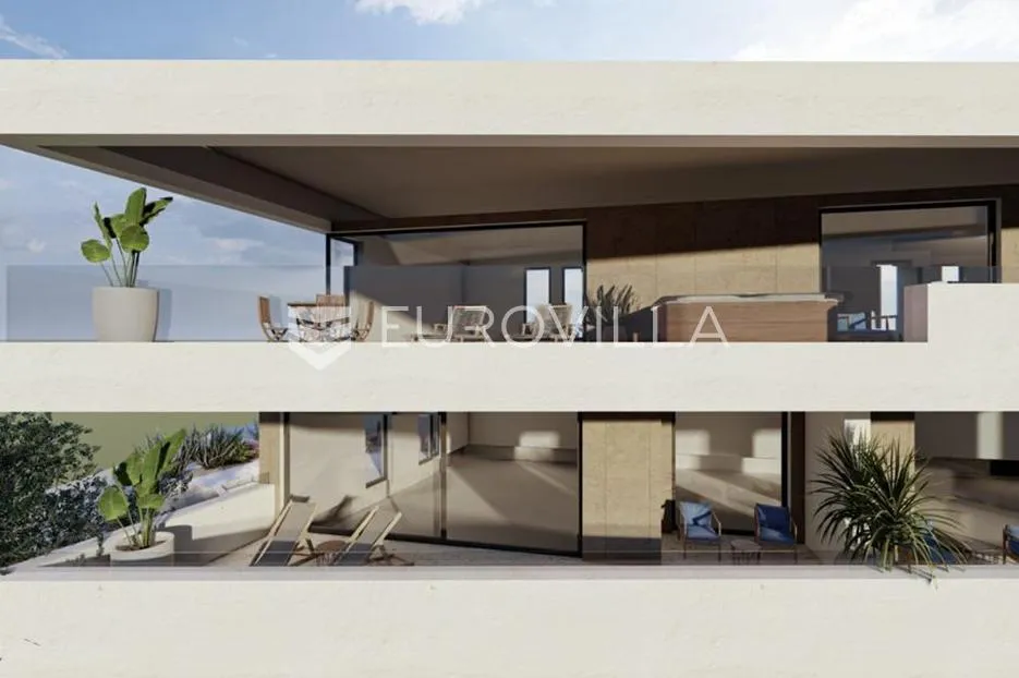 Čiovo, Okrug, penthouse s panoramskim pogledom na more - Okrug Gornji