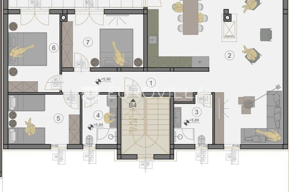 pula, štinjan, moderan penthouse u kvalitetnoj novogradnji, 800 m od mora, pogled more - slika 5