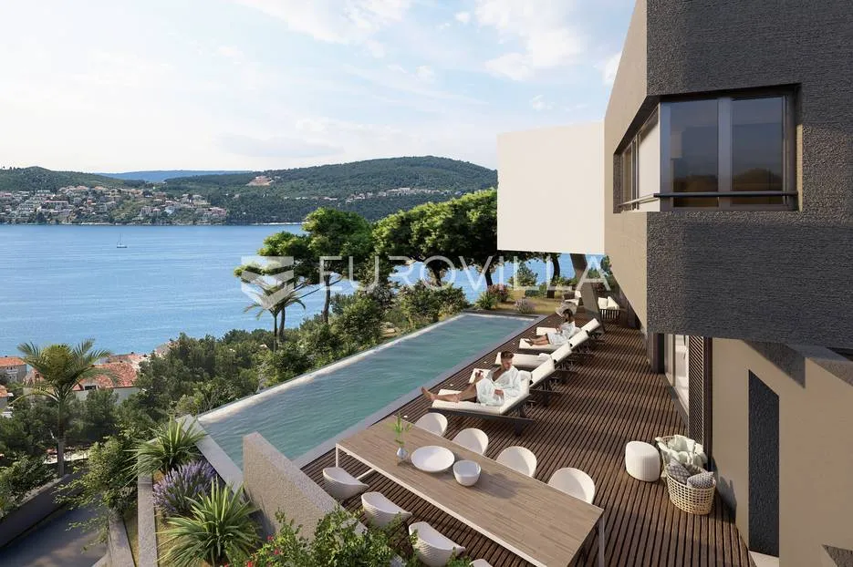 trogir okolica, moderna vila s bazenom i panoramskim pogledom - slika 10