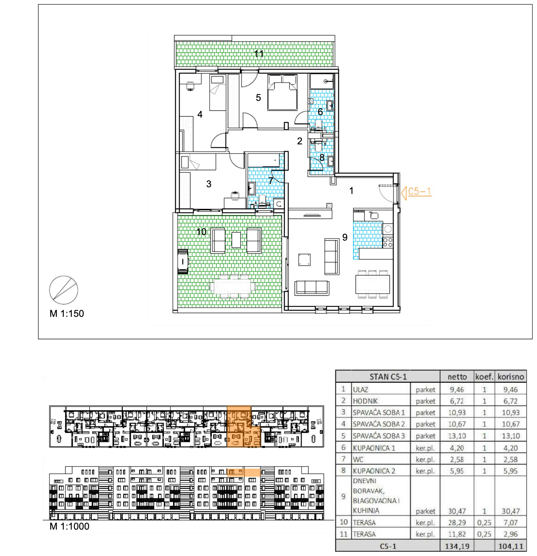 velika gorica, moderan četverosoban stan u novogradnji, 104 m² - slika 6