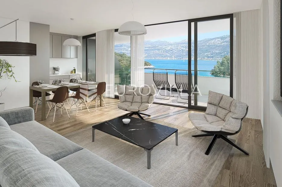 korčula, moderan stan s otvorenim pogledom na more - slika 2