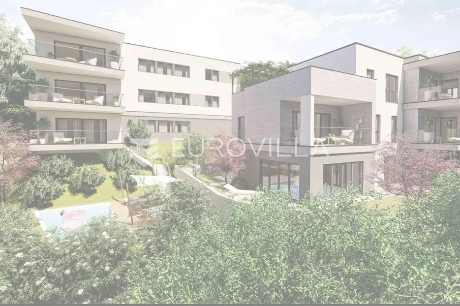 Opatija, Pobri, građevinsko zemljište površine 1365 m² s idejnim projektom - Pobri, Opatija
