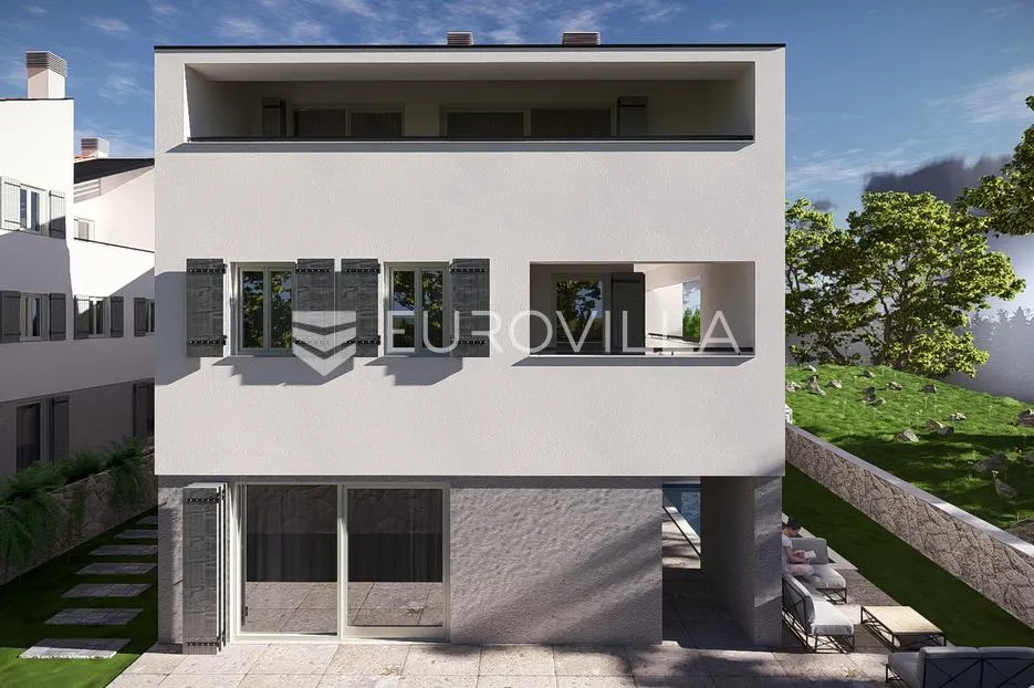 grad cres, centar, luksuzan trosoban stan 115 m² s pogledom na more, odlična lokacija - slika 4