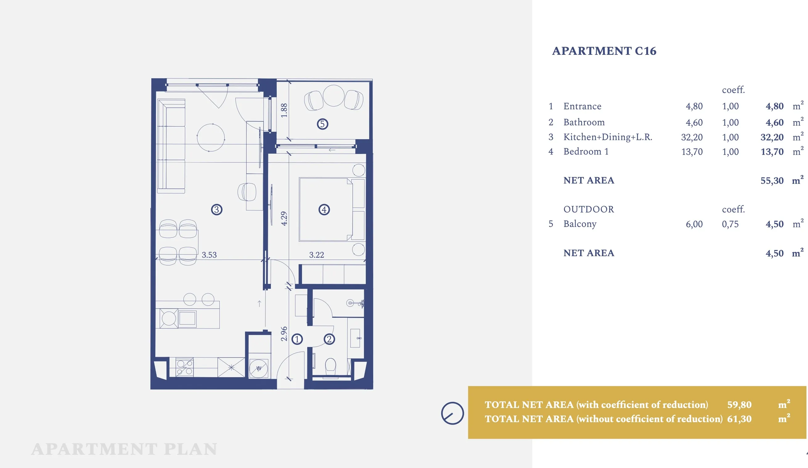 istra, savudrija, petram resort, apartman s jednom spavaćom sobom u prizemlju 61,30 m² - slika 14