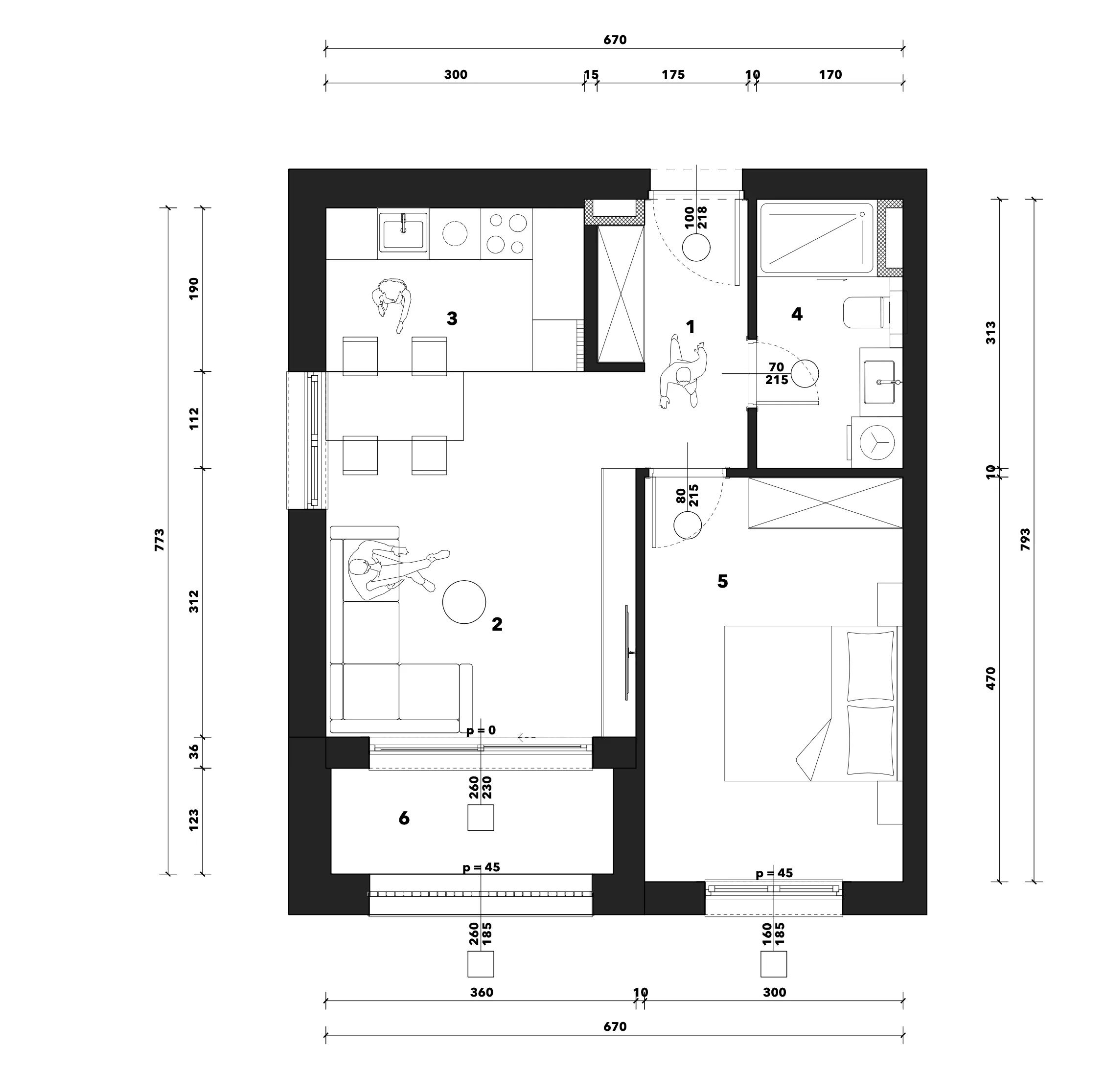 zagreb, črnomerec, kuniščak, atraktivan dvosoban stan u novogradnji, 48 m² - slika 9