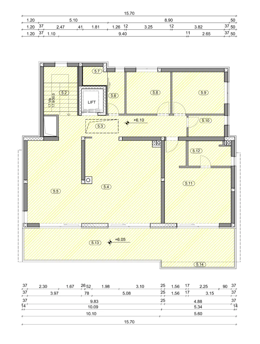 rijeka, costabella, luksuzan trosoban stan 101.39 m² - slika 20