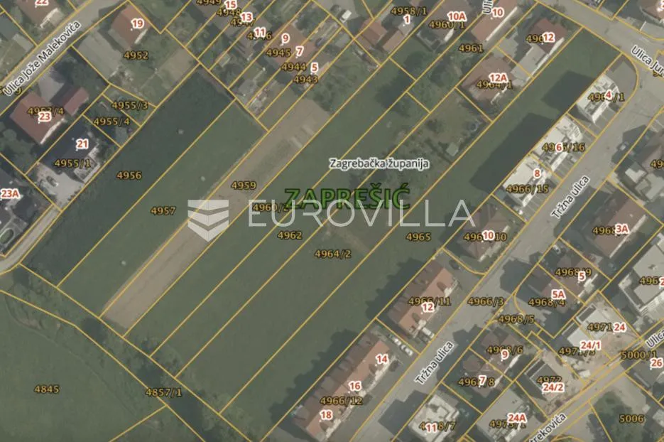 zaprešić, centar, ekskluzivno građevinsko zemljište 12502 m² - slika 2