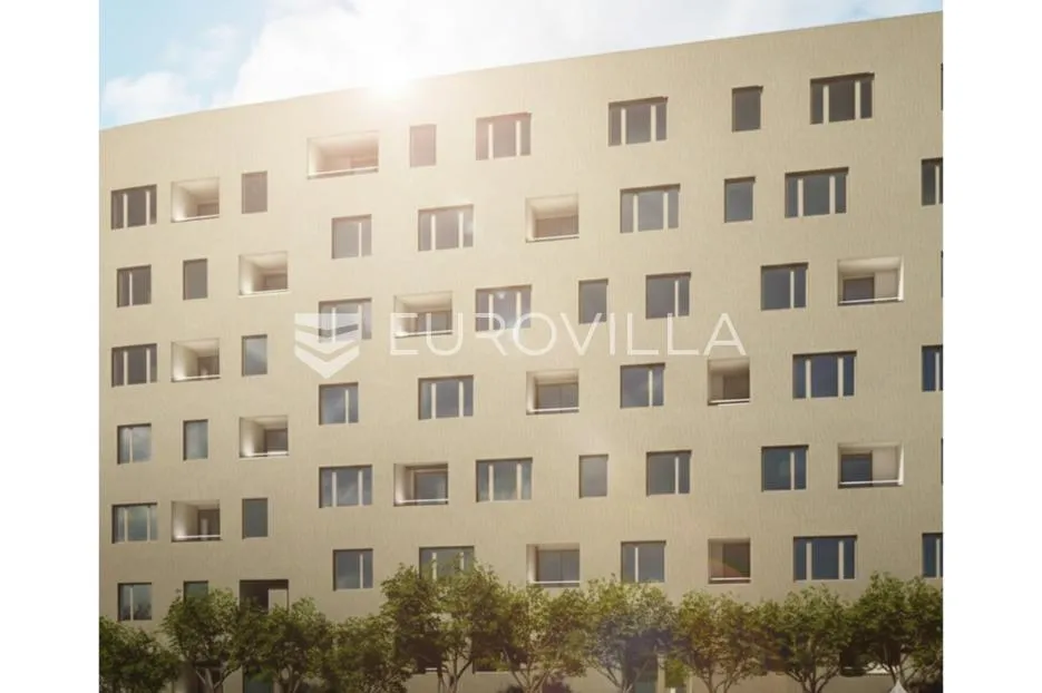 Zagreb, Dubrava, novogradnja, dvosoban stan na trećem katu s loggiom, površine 54 m² - Donja Dubrava
