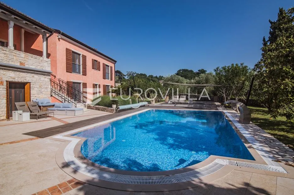 istra, šorići, luksuzna kamena kuća, 388 m², s bazenom i građevinskim zemljištem 4621 m² - slika 6