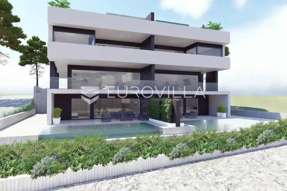 vinjerac, luksuzan penthouse prvi red do mora sa krovnom terasom 134,85 m² - slika 5