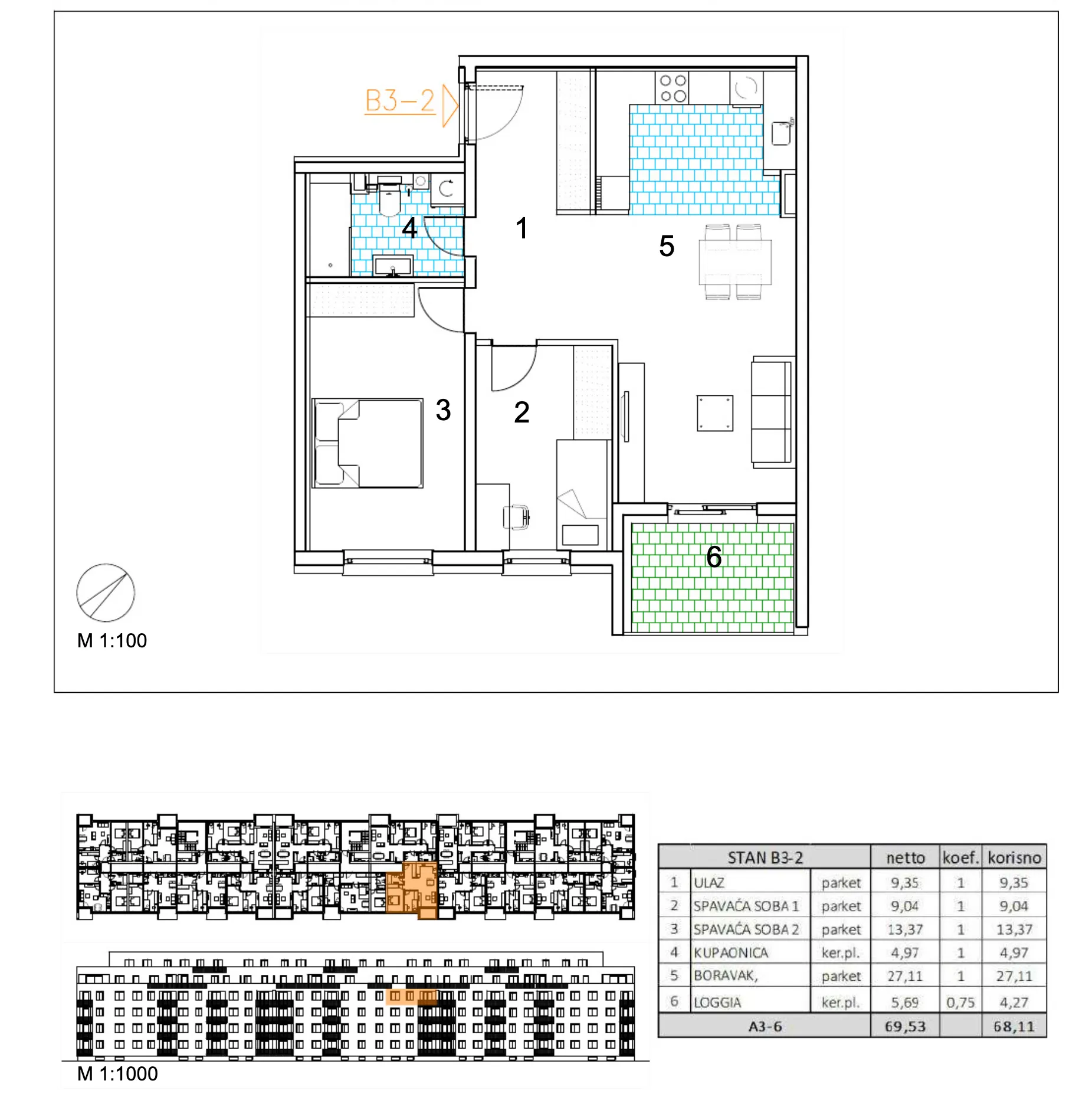 velika gorica, moderan trosoban stan u novogradnji, 68 m² - slika 6