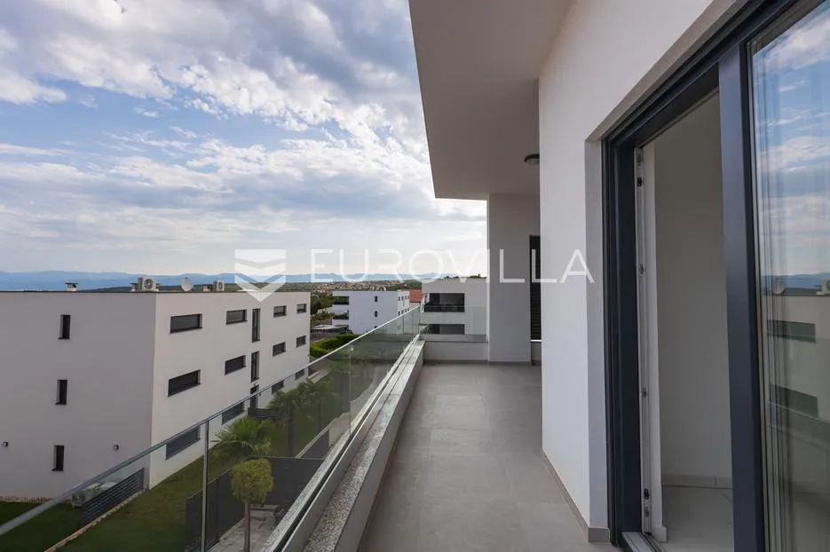 malinska, novogradnja, trosoban stan sa jednosobnim stanom od 115,40 m², pogled na more - slika 5