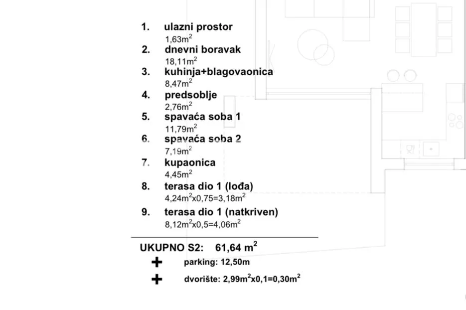primošten, dvosobni stan u prizemlju novogradnje s pogledom na more i vrtom - slika 23