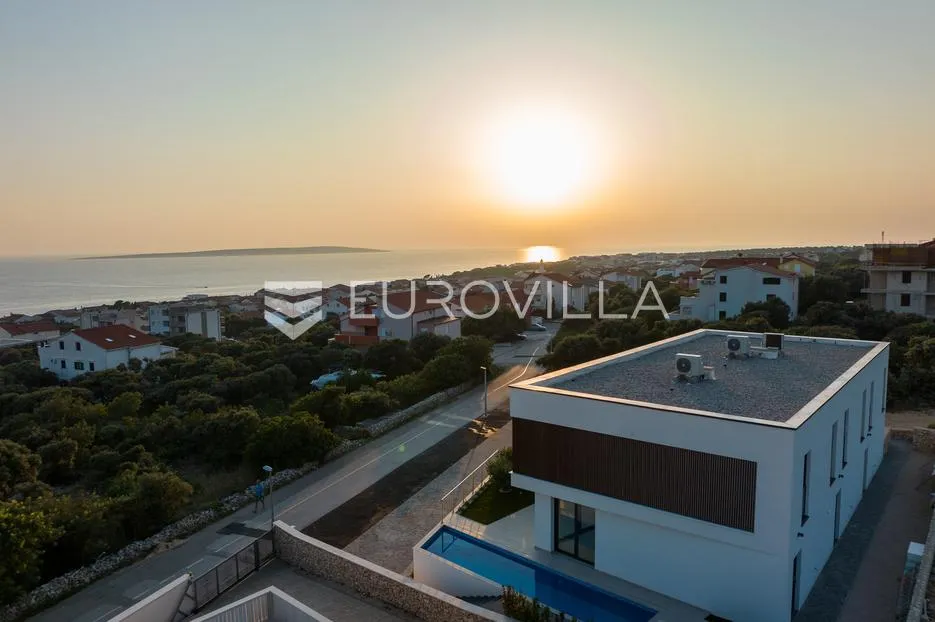 pag, mandre, luksuzno moderna vila 2, u nizu s bazenom i pogledom na more 130 m² - slika 21