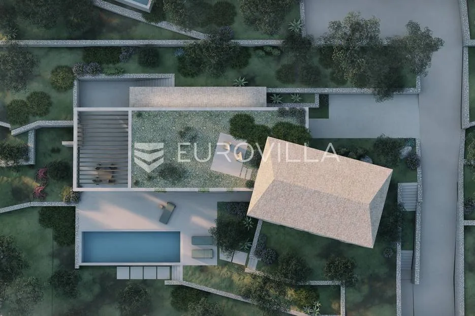 otok hvar, jelsa, atraktivno građevinsko zemljište 3393,60 m² s idejnim projektom za tri ville - slika 7
