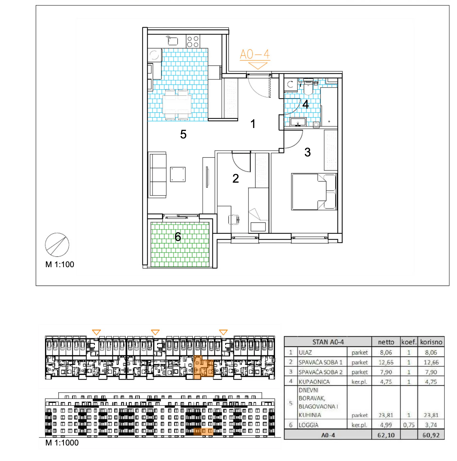 velika gorica, moderan trosoban stan u novogradnji, 61 m² - slika 6