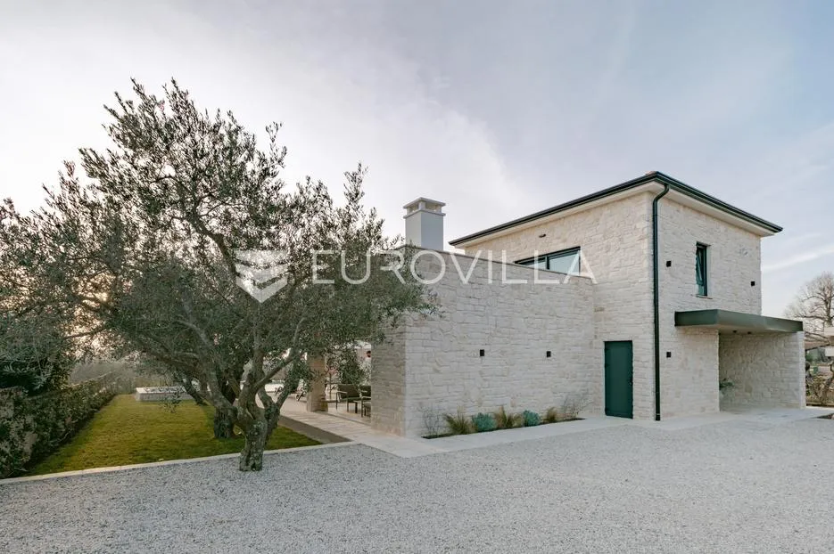 istra, kaštelir, labinci, moderna vila u istarskom stilu s panoramskim pogledom na more - slika 49