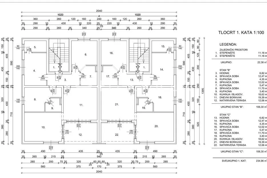 istra, poreč, trosoban stan u novogradnji s pogledom na more neto korisne površine od 112,47 m² - slika 4