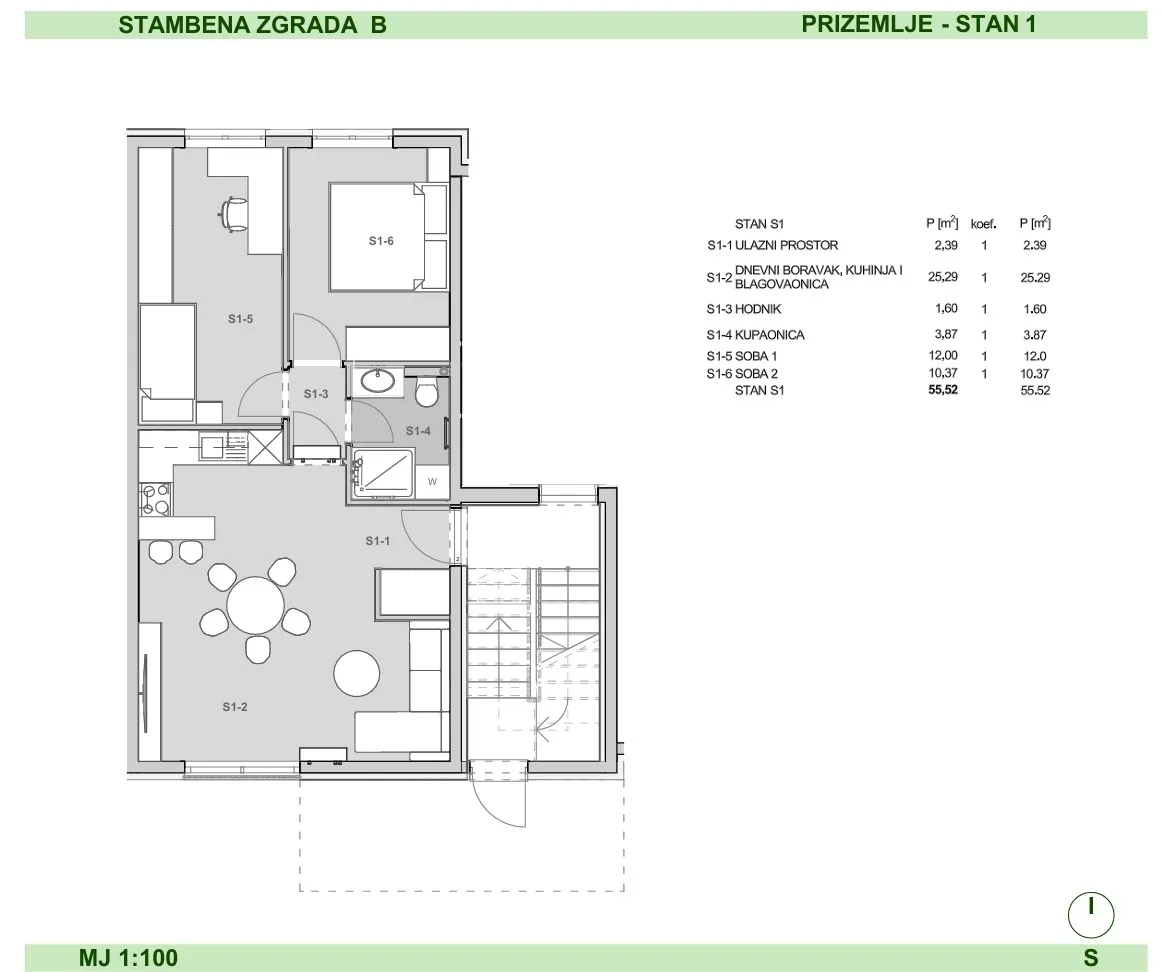 zagreb jarun moderan trosoban stan u 60 m² - slika 10