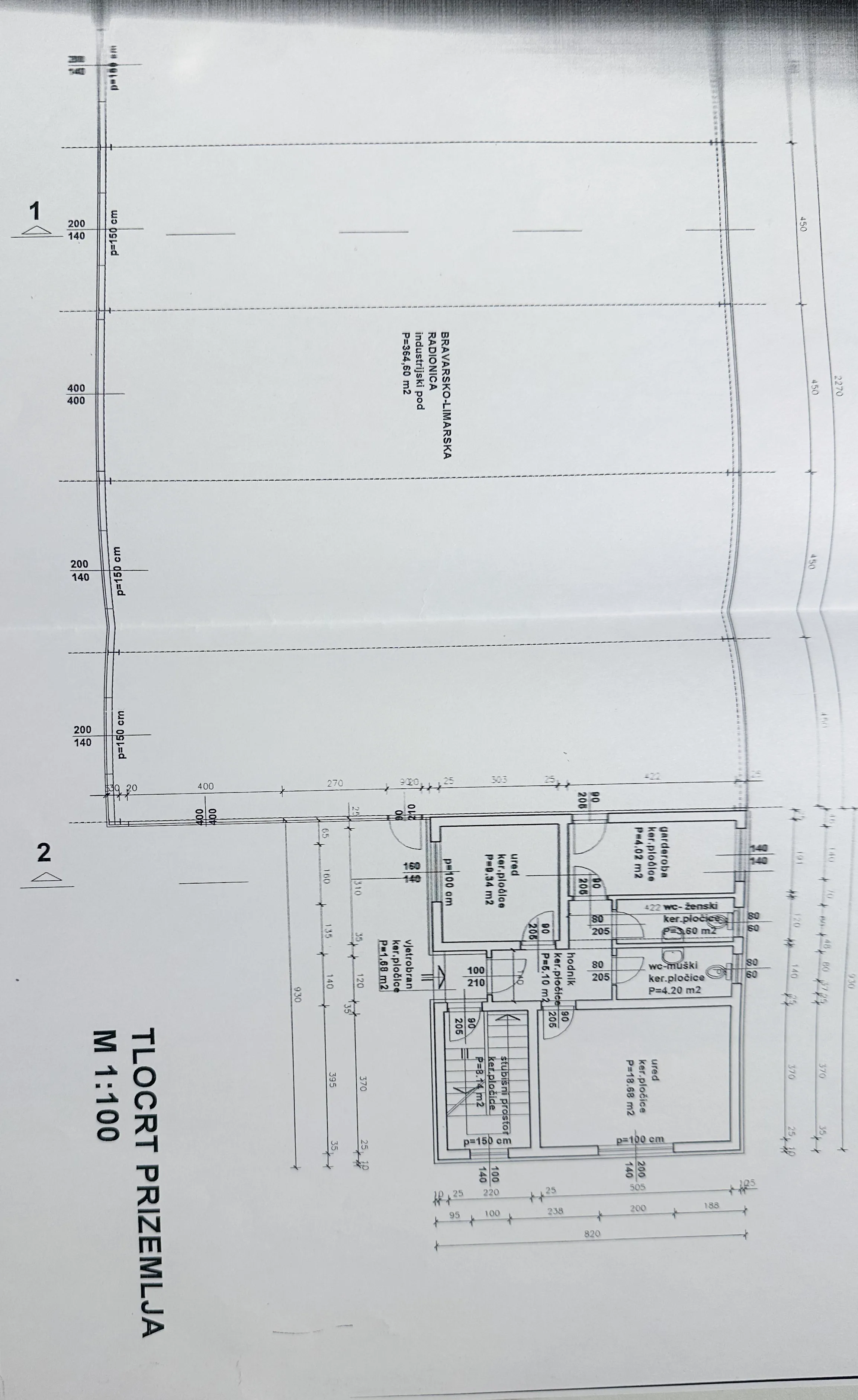 vinkovci, jošine, hala 364.60 m² s pomoćnom zgradom uredske namjene 104.80 m² - slika 21