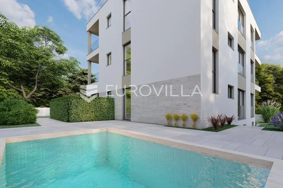 zadar, diklo, luksuzni prizemni stan s vrtom i bazenom, 325 m² korisne površine - slika 2