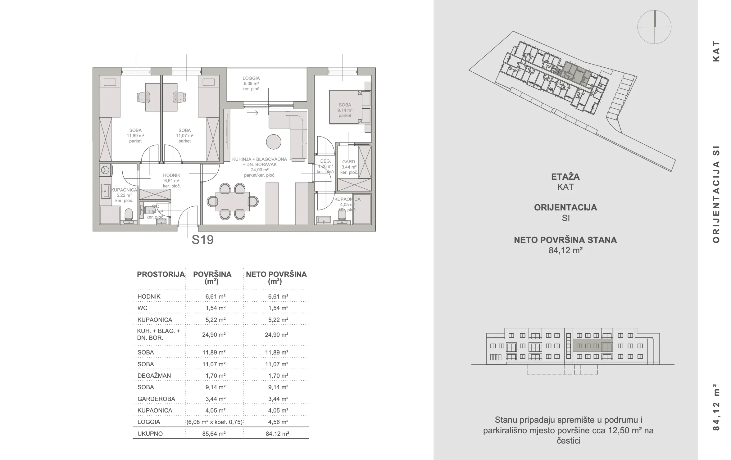 zagreb, blato, moderan četverosoban stan 84,12 m², parking, novogradnja - slika 8
