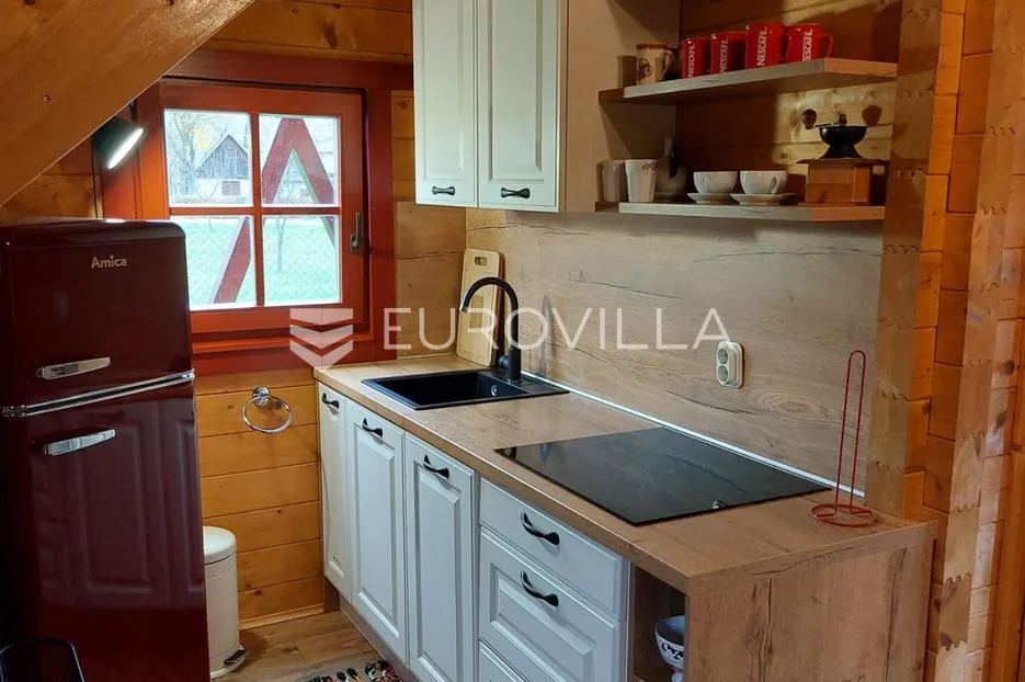 otočac, ličko lešće, drvena kuća za odmor s bazenom sa okućnicom 948 m² - slika 7