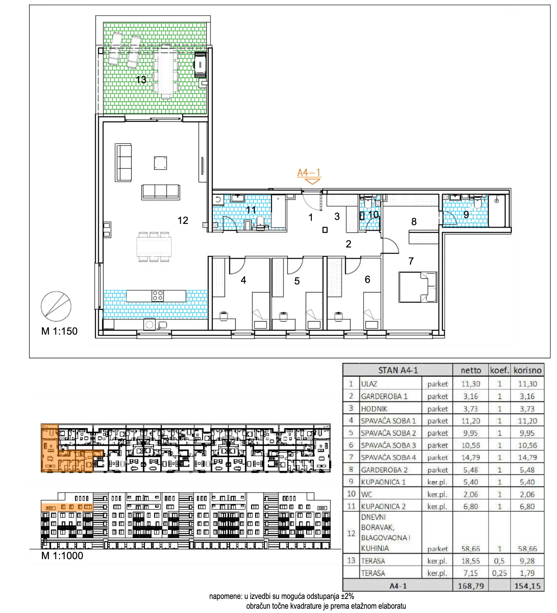 velika gorica, moderan peterosoban stan u novogradnji, 154 m² - slika 6