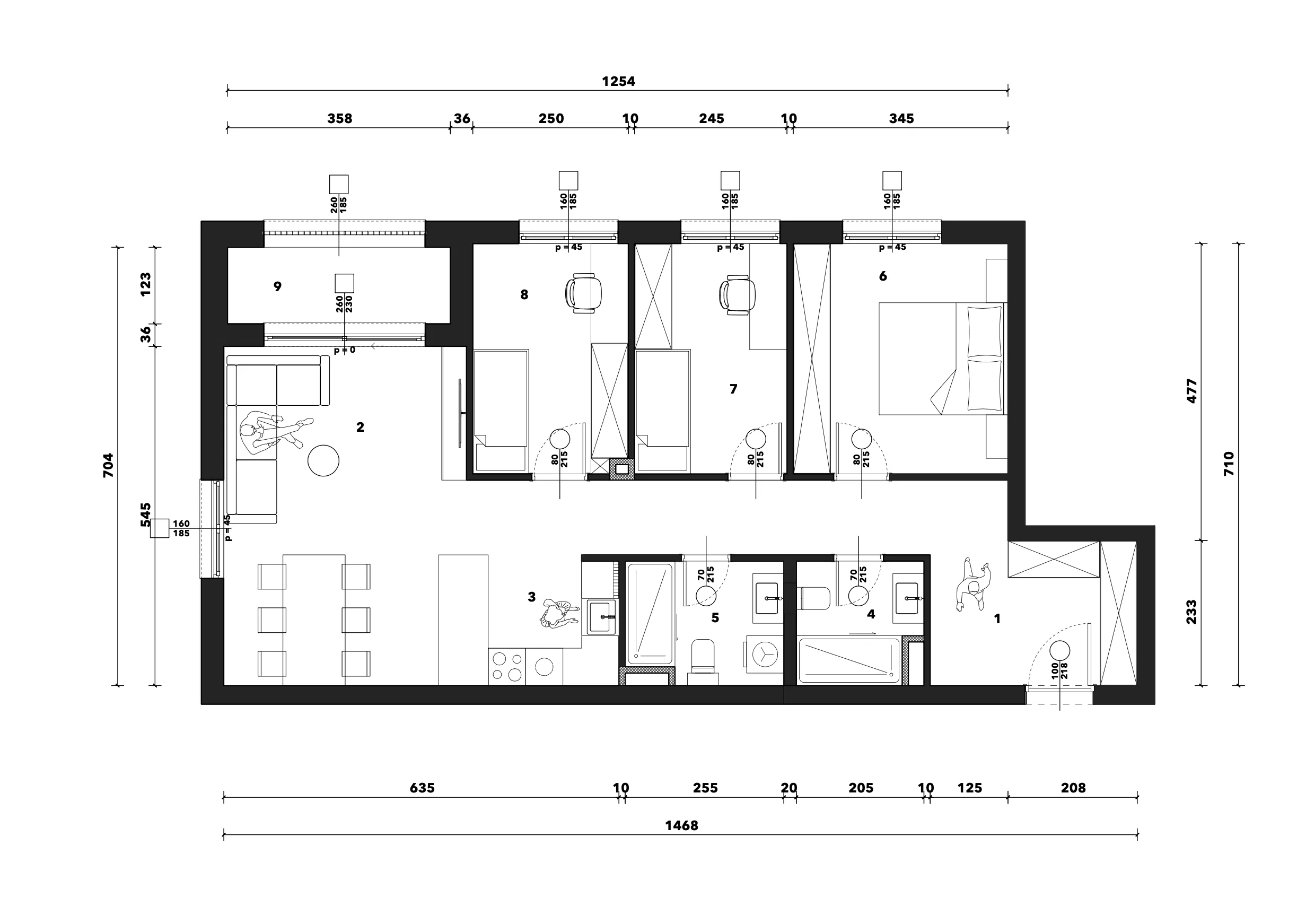 zagreb, črnomerec, kuniščak, atraktivan četverosoban stan u novogradnji, 87 m² - slika 9