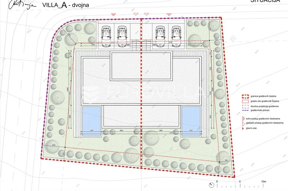 karlobag, cesarica, građevinsko zemljište s projektom, 628 m² - slika 20