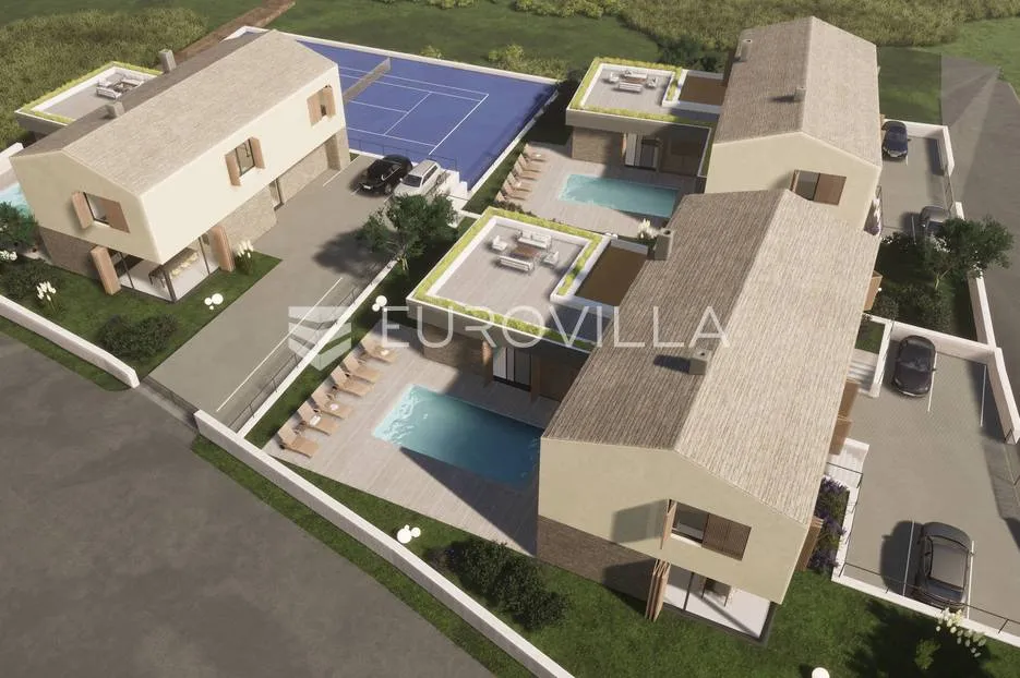 istra, gračišće, novogradnja, ekskluzivna vila nkp 390 m2 s 2 bazena - slika 5