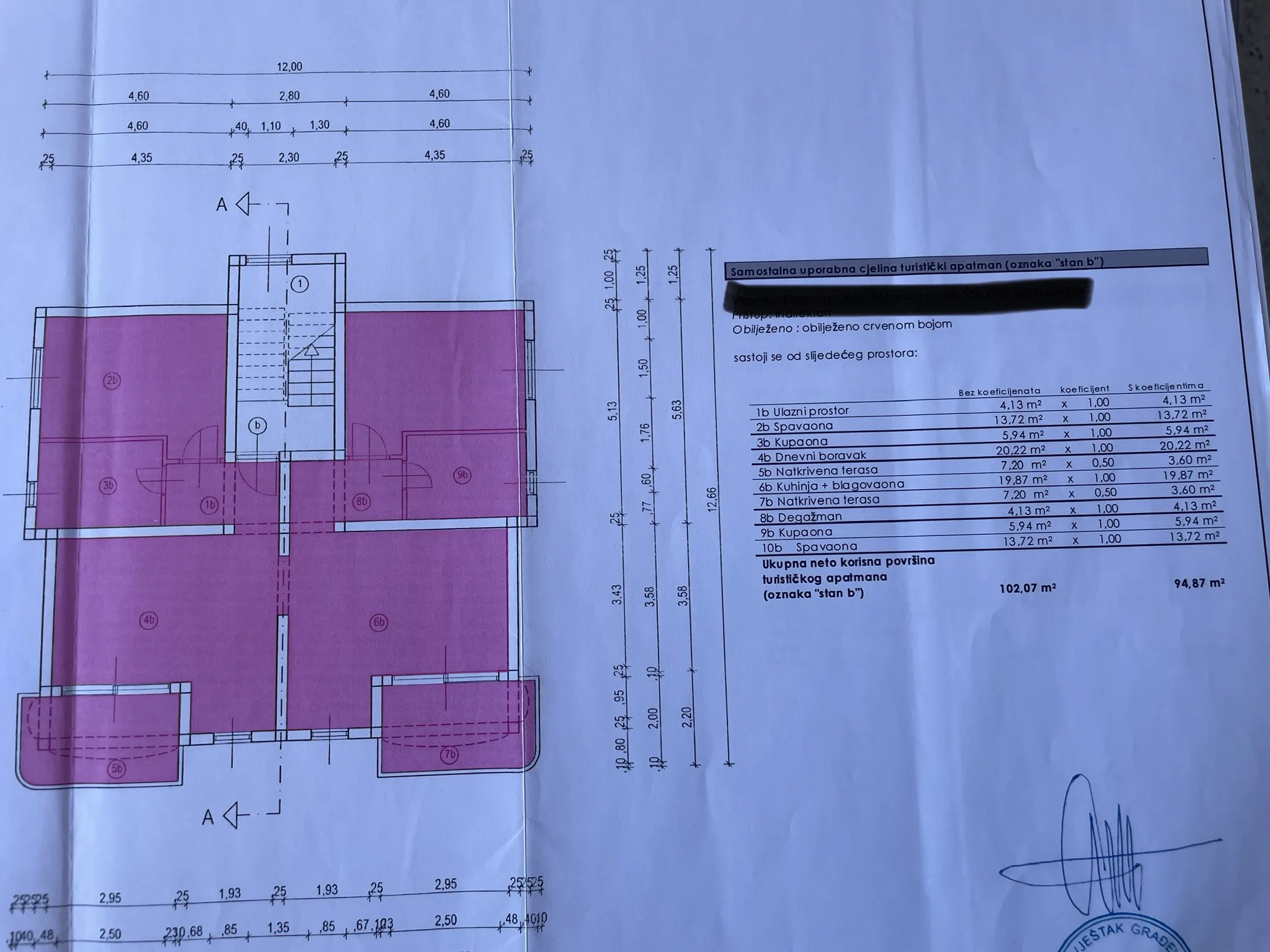 otok rab, barbat, trosoban stan na 1. katu veličine 102 m² - slika 11