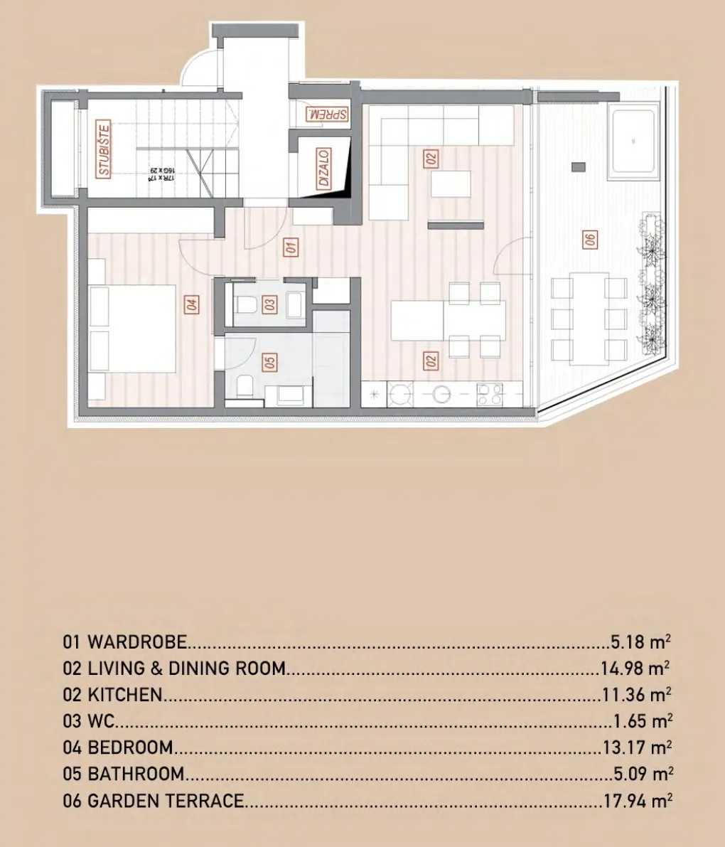 opatija, volosko, luksuzan dvosoban stan 69,37 m², pogled na more - slika 6