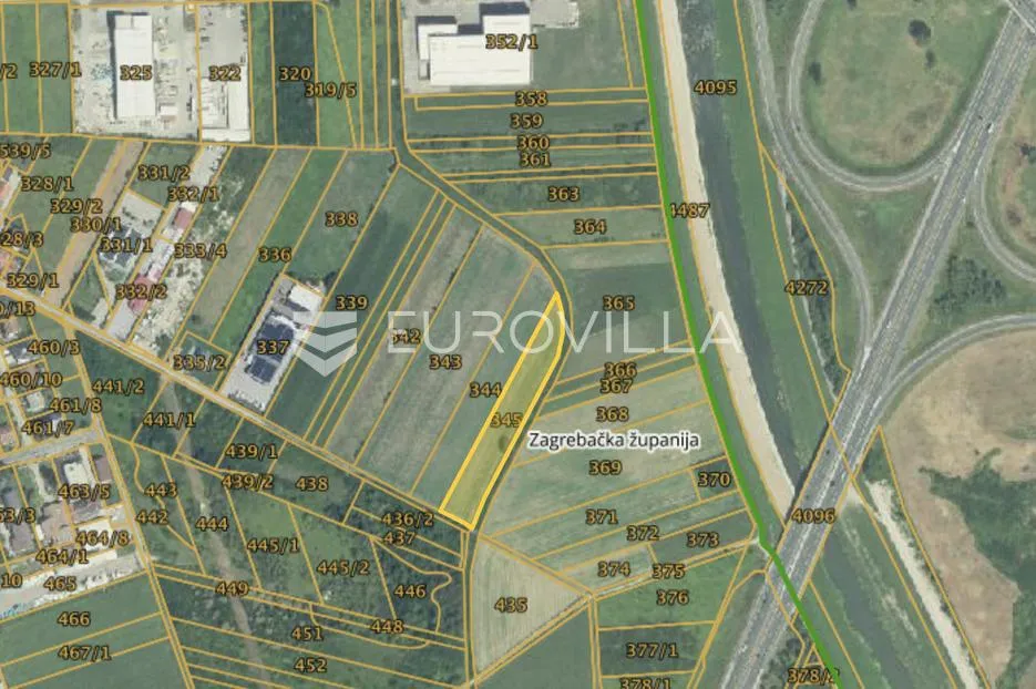 zaprešić, građevisko zemljište u industriskoj zoni površine 4683 m² - slika 3