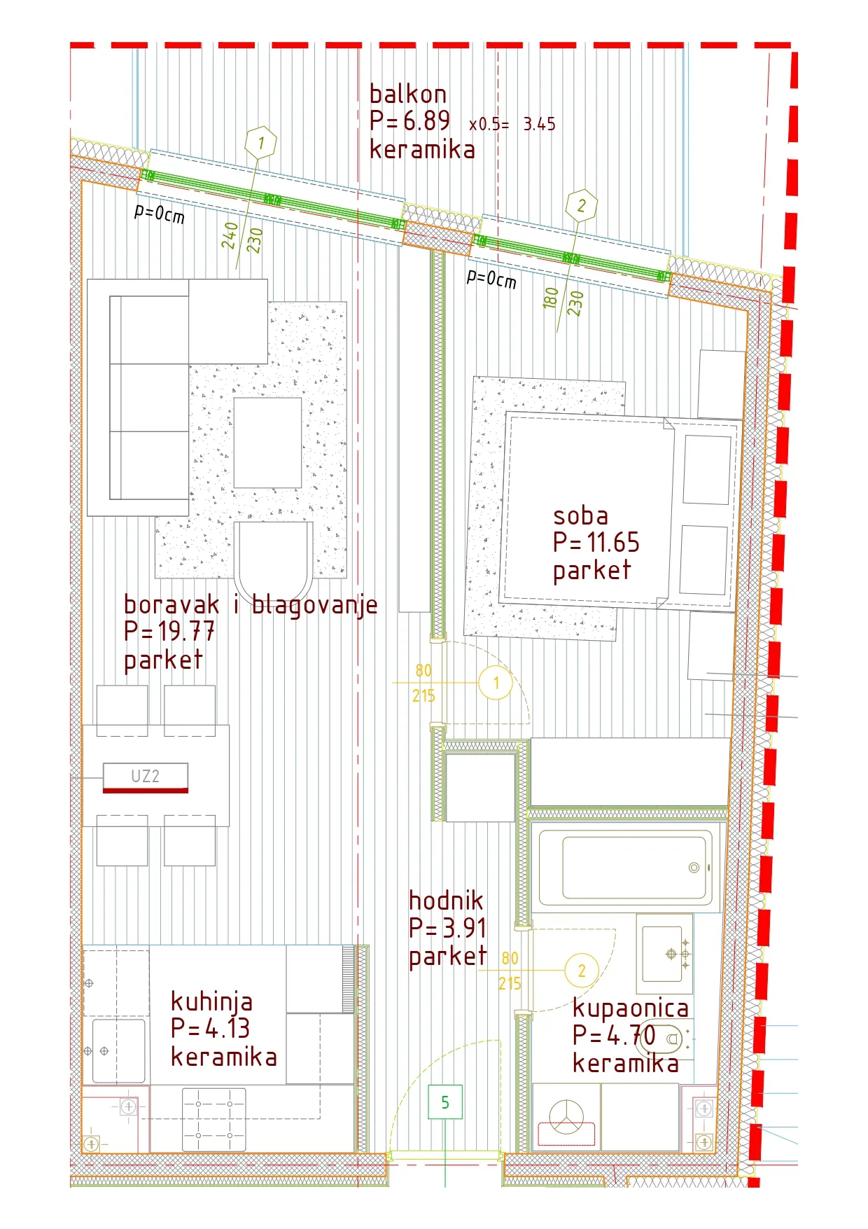 istra, poreč, jednosoban stan u prizemlju moderne novogradnje 56 m² - slika 18