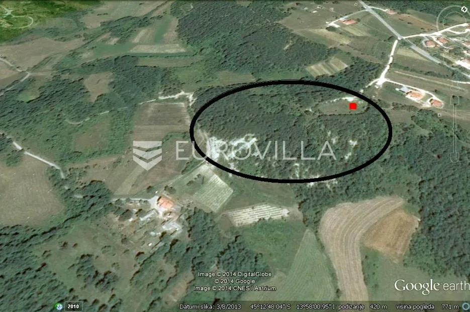 istra, grašćišće, jedinstveno građevinsko zemljište 2000 m² okruženo stoljetnom šumom 36789 m² - slika 3