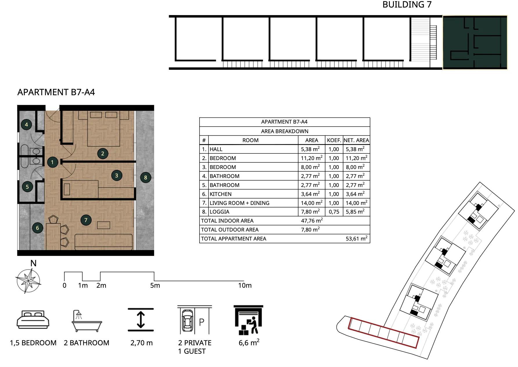 sveta nedelja meridian one, dvosoban stan 54 m² - slika 28