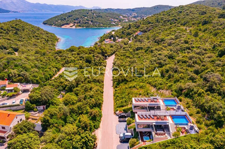 korčula, luksuzna moderna villa s pogledom na more, jedinstvena ponuda - slika 72