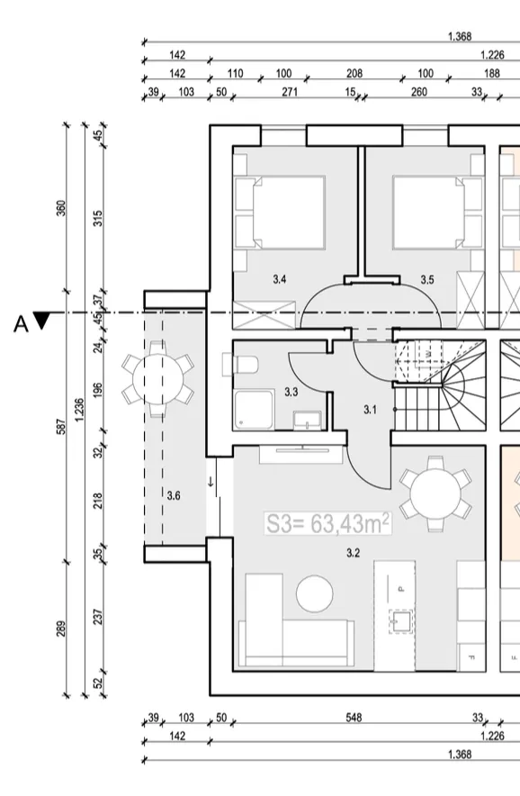 otok krk, malinska, odličan trosoban stan 63 m², terasa, parkirno mjesto - slika 9