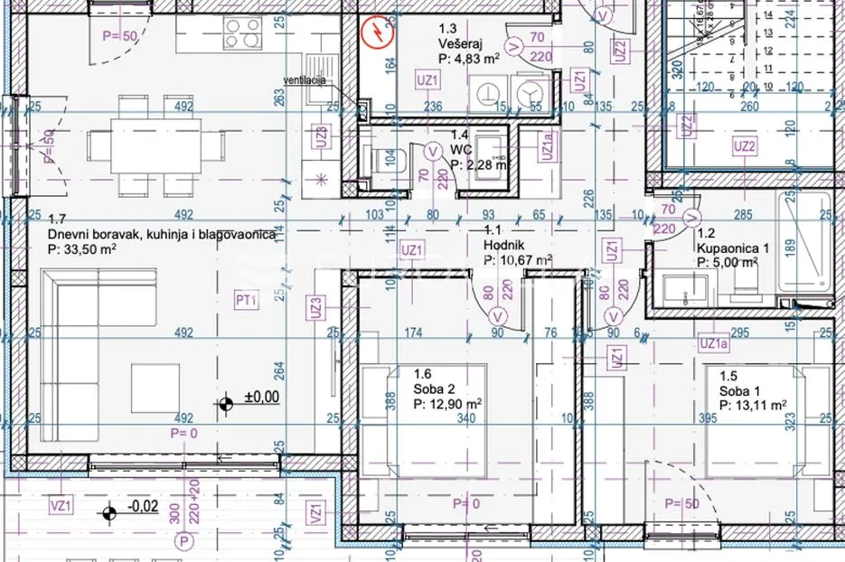 šibenik, tribunj, dvosoban stan u prizemlju, 111,12 m² - slika 3