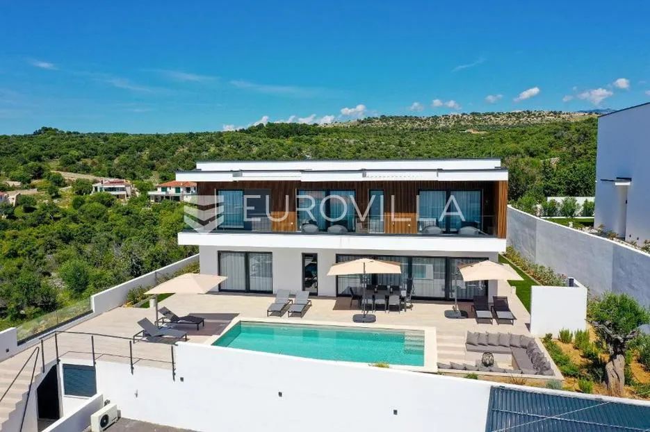 lun, jakišnica pag luksuzna vila s grijanim bazenom, 4 en, suite sobe i wellnessom, 90 m do mora - slika 2
