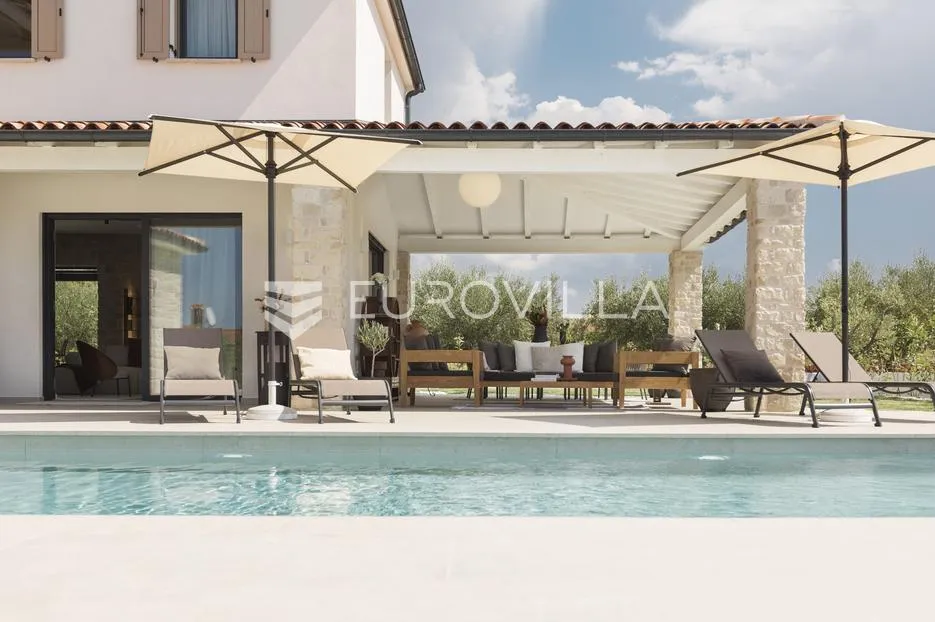 istra, poreč, gedići prekrasna moderna kamena vila 165 m² s bazenom - slika 2