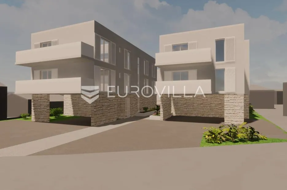 zadar, vir, dvoetažni apartman c2 površine 81,07 m² s pripadajućom krovnom terasom površine 30 m² - slika 3