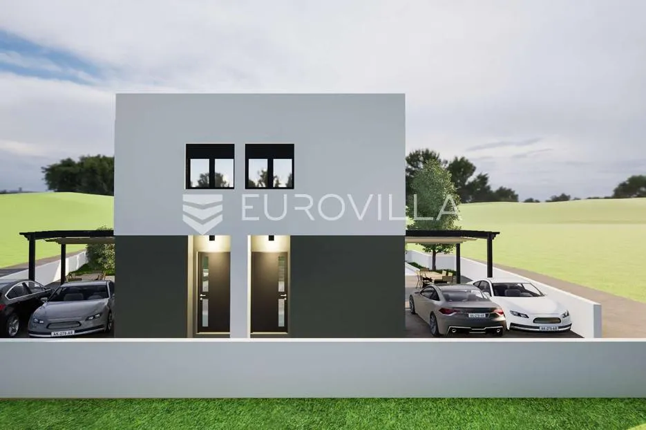 vodice, dvoetažni stan s bazenom i vrtom u izgradnji, 100,34 m² - slika 5